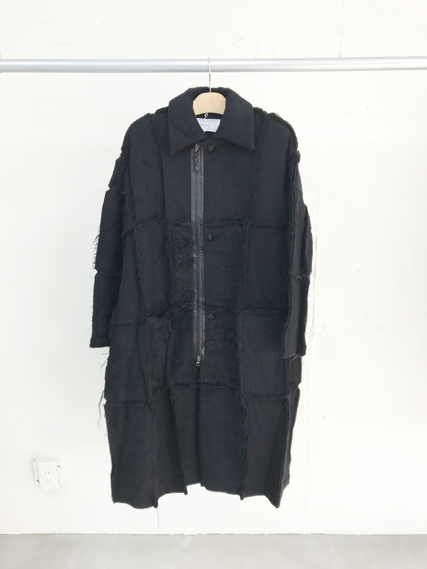 Black Patchwork Coat